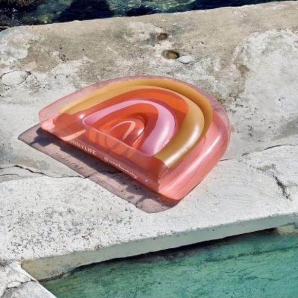 Pink Rainbow Adult Buoy - Lie On Rainbow SUNNYLIFE - Picture 2 of 7